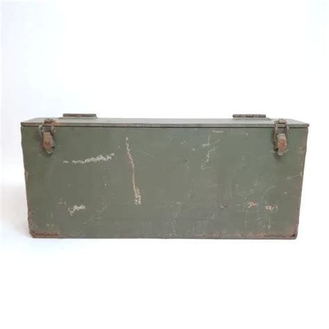 vintage uk metal box for smoke grenades|UK MILITARY METAL AMMO BOX GRENADES EMPTY DATED .